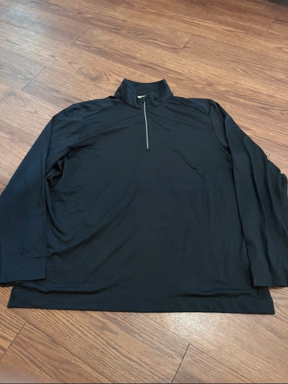Greg Norman Collection Black Lightweight Quarter-Zip Shirt Jacket